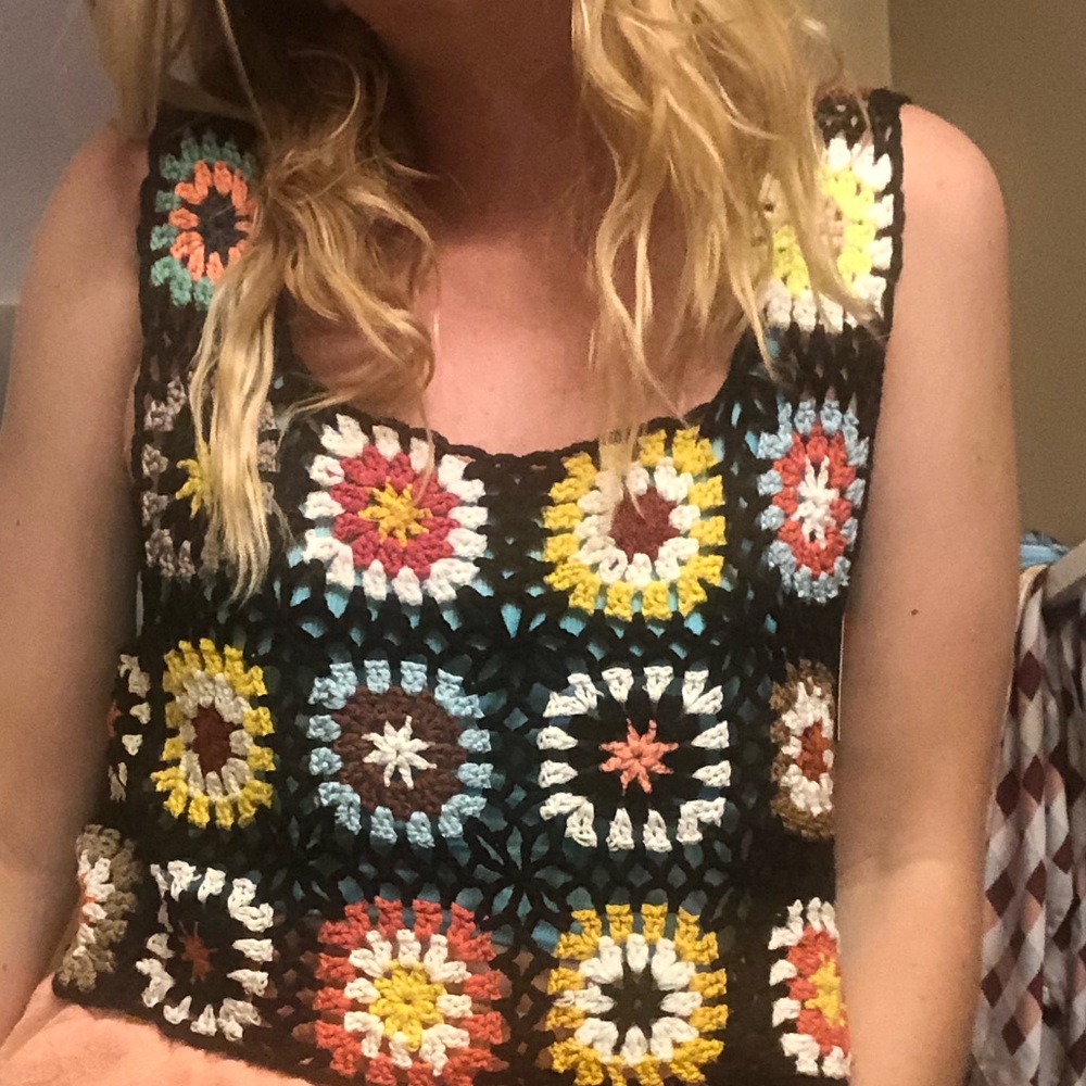 crocheted top